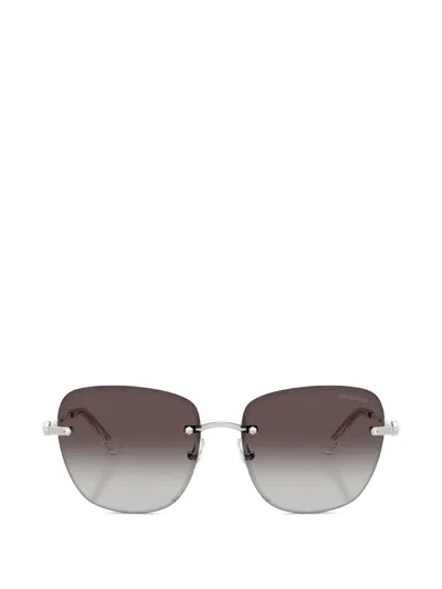 Swarovski Eyewear Rimless Geometric-frame Sunglasses In Silver