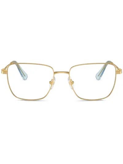 Swarovski Eyewear Square-frame Glasses In Gold