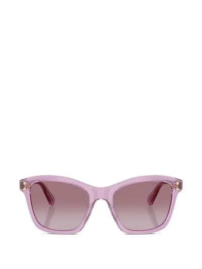 Swarovski Eyewear Square Frame Sunglasses In 핑크