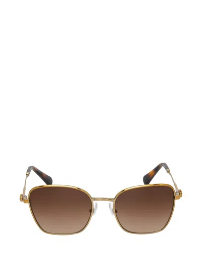 Swarovski Eyewear Square-frame Sunglasses In Gold