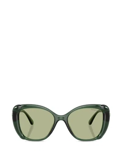 Swarovski Eyewear Square-frame Sunglasses In 그린