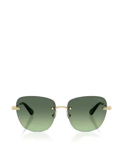 Swarovski Eyewear Square-frame Sunglasses In Green