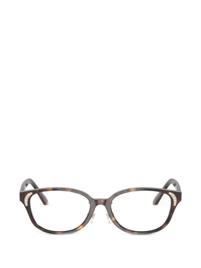 Swarovski Eyewear Tortoiseshell-effect Glasses In Pink