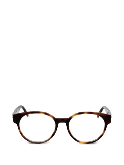 Swarovski Eyewear Tortoiseshell-effect Swarovski-crystal Glasses In Multi