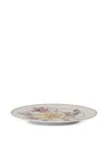 Swarovski Floral-print Plate In Gray