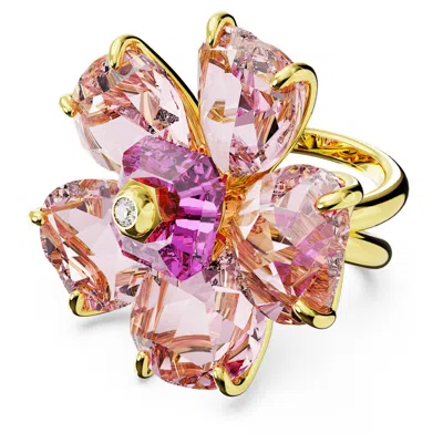 Swarovski Florere Cocktail Ring In Pink