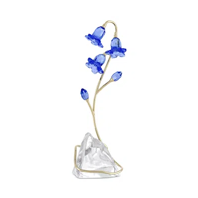 Swarovski Florere Collection Blue Bellflower Crystal Figurine In Purple