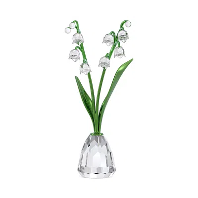 Swarovski Florere Collection Lilly Of The Valley Crystal Figurine In Green