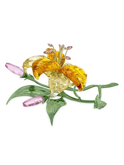 Swarovski Florere Large Lily Crystal In Multi