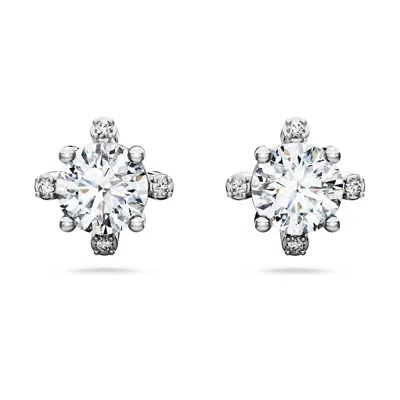 Swarovski Galaxy Stud Earrings In White