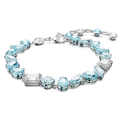 Swarovski Gema Mixed-crystals Bracelet In Blue