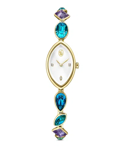 Swarovski Gema Crystal Bracelet Watch 27 X 20mm In Multi