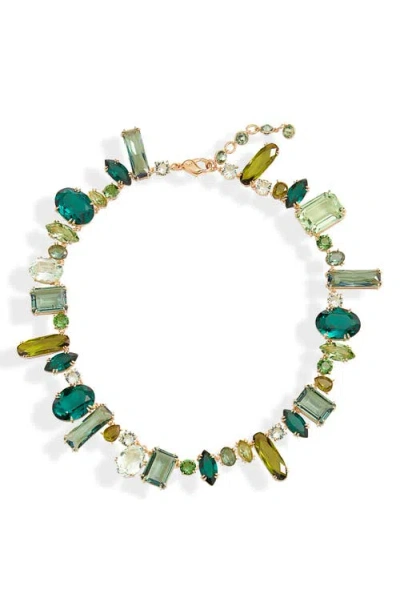 Swarovski Gema Crystal Choker Necklace In Green