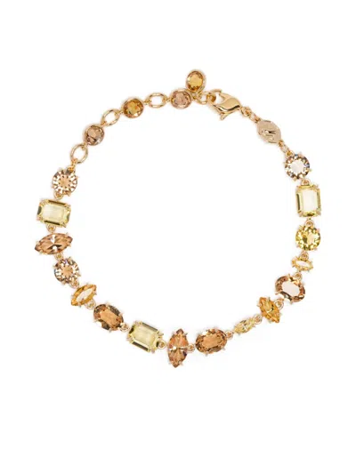 Swarovski Gema Crystal-embellished Bracelet In Gold