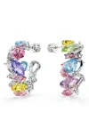 Swarovski Gema Crystal Hoop Earrings In Multicolored