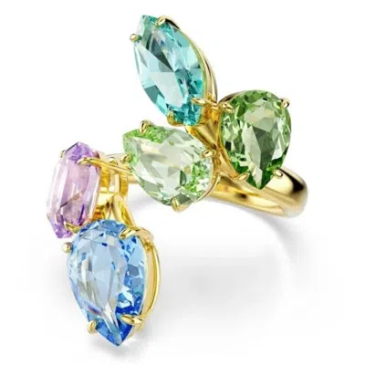 Swarovski Gema Crystal Open Ring In Multi