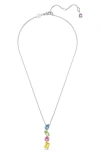 Swarovski Gema Crystal Pendant Necklace In Multicolored