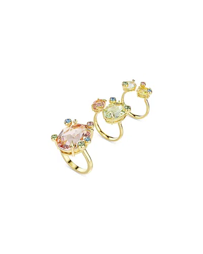 SWAROVSKI GEMA CRYSTAL RINGS, SET OF 3