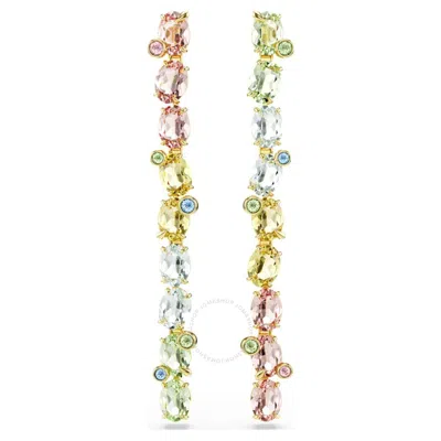 Swarovski Gema Long Gold-plated Crystal Earring