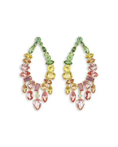 Swarovski Gema Mixed Crystal Open Chandelier Earrings In Multi