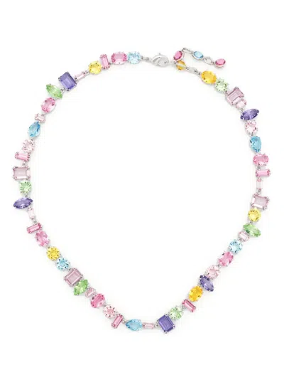 Swarovski Gema Mixed-crystals Necklace In Silber