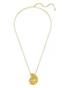 Swarovski Gema Mixed Cut Crystal Pendant Necklace, 25.62-29.5 In Gold