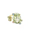 Swarovski Gema Offener Ring In Multi/gold