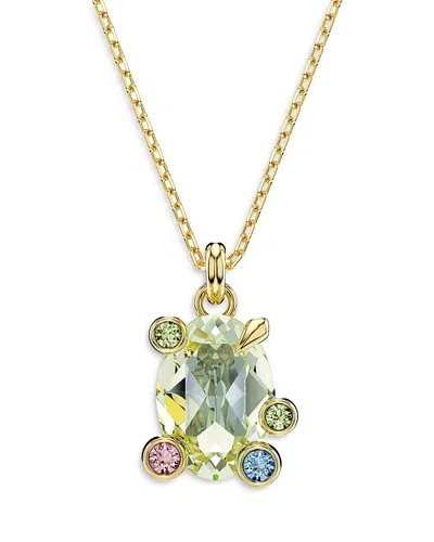 SWAROVSKI GEMA MIXED CUT MULTICOLOR PENDANT NECKLACE, 16.5-19.25