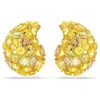 Swarovski Gema Crystal Clip Earrings In Yellow