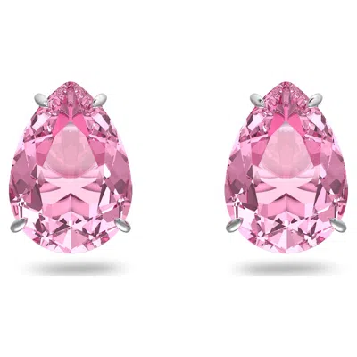 Swarovski Gema Stud Earrings In Pink