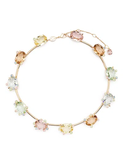 Swarovski Gema Tennis Necklace In Gold