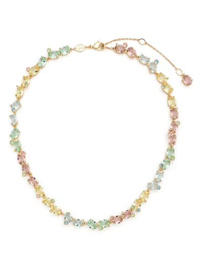 Swarovski Gema Tennis Necklace In Gold