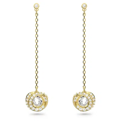 Swarovski Generation Drop Earrings In Gold