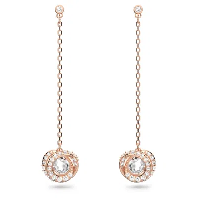 Swarovski Generation Drop Earrings In White