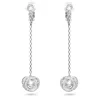 Swarovski Generation Clip Earrings In White