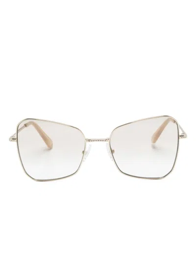 SWAROVSKI GEOMETRIC-FRAME SUNGLASSES