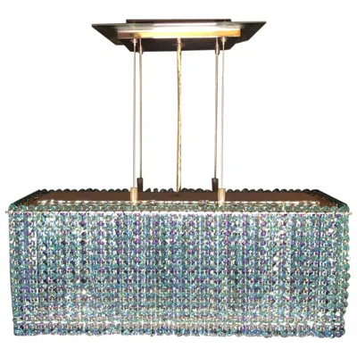 Pre-owned Swarovski "glitterbox" Form Chandelier In Transparent