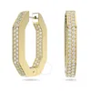 Swarovski Dextera Crystal Pave Geometric Earrings