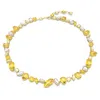 Swarovski Gold-tone Plated Necklace With Crystal Arrangement