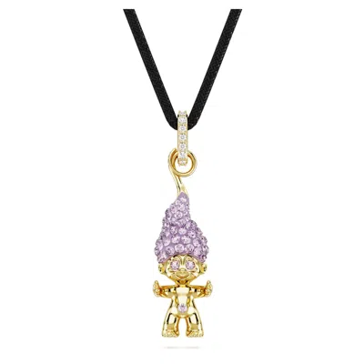 Swarovski Good Luck Trolls Pendant In Purple
