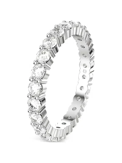 Swarovski Halo Crystal Ring In Metallic