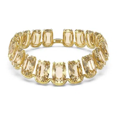 Swarovski Harmonia Oversized Floating Crystals Choker In Gold