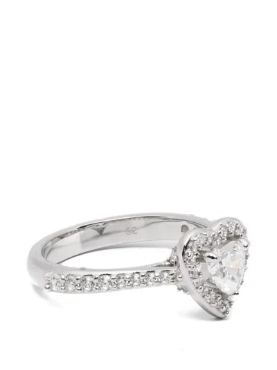 Swarovski Heart Ring In Metallic