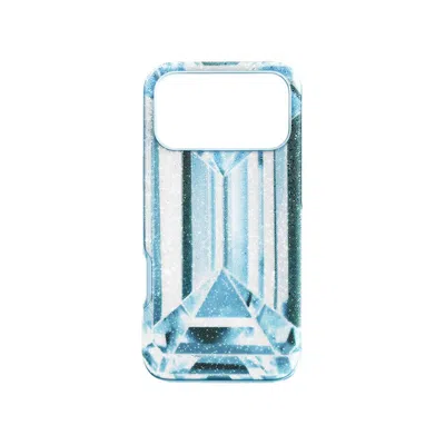 Swarovski High Crystal Effect Smartphone Case -  Iphone 17 Pro Max In Blue