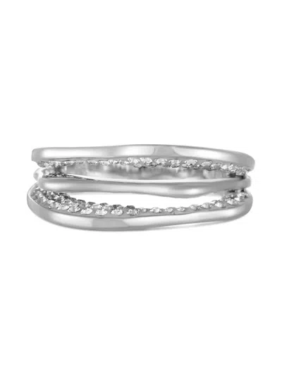 Pre-owned Swarovski Hilly Ring In Silver