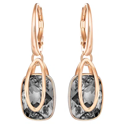 Swarovski Holding Drop Earrings In Gray