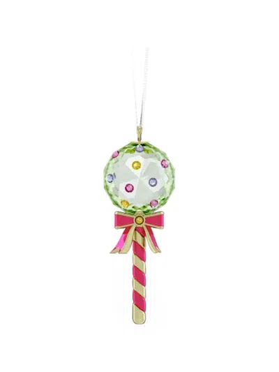 Swarovski Holiday Cheers Crystal-embellished Lollipop Ornament In Multi