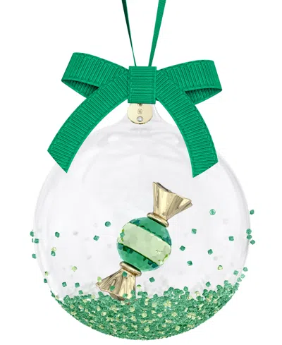 Swarovski Holiday Cheers Dulcis Ball Ornament In Green