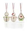 Swarovski Holiday Cheers Gingerbread Ornament Set In Neutral
