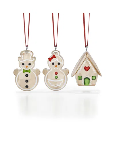 SWAROVSKI HOLIDAY CHEERS GINGERBREAD ORNAMENT SET